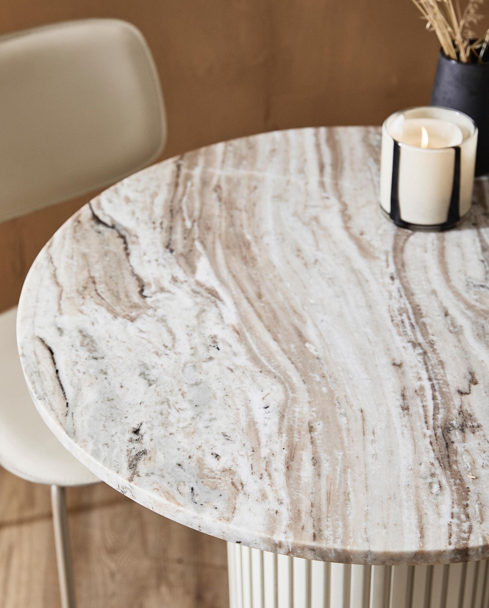 Nordal A/S ERIE cafe table - ivory marble top