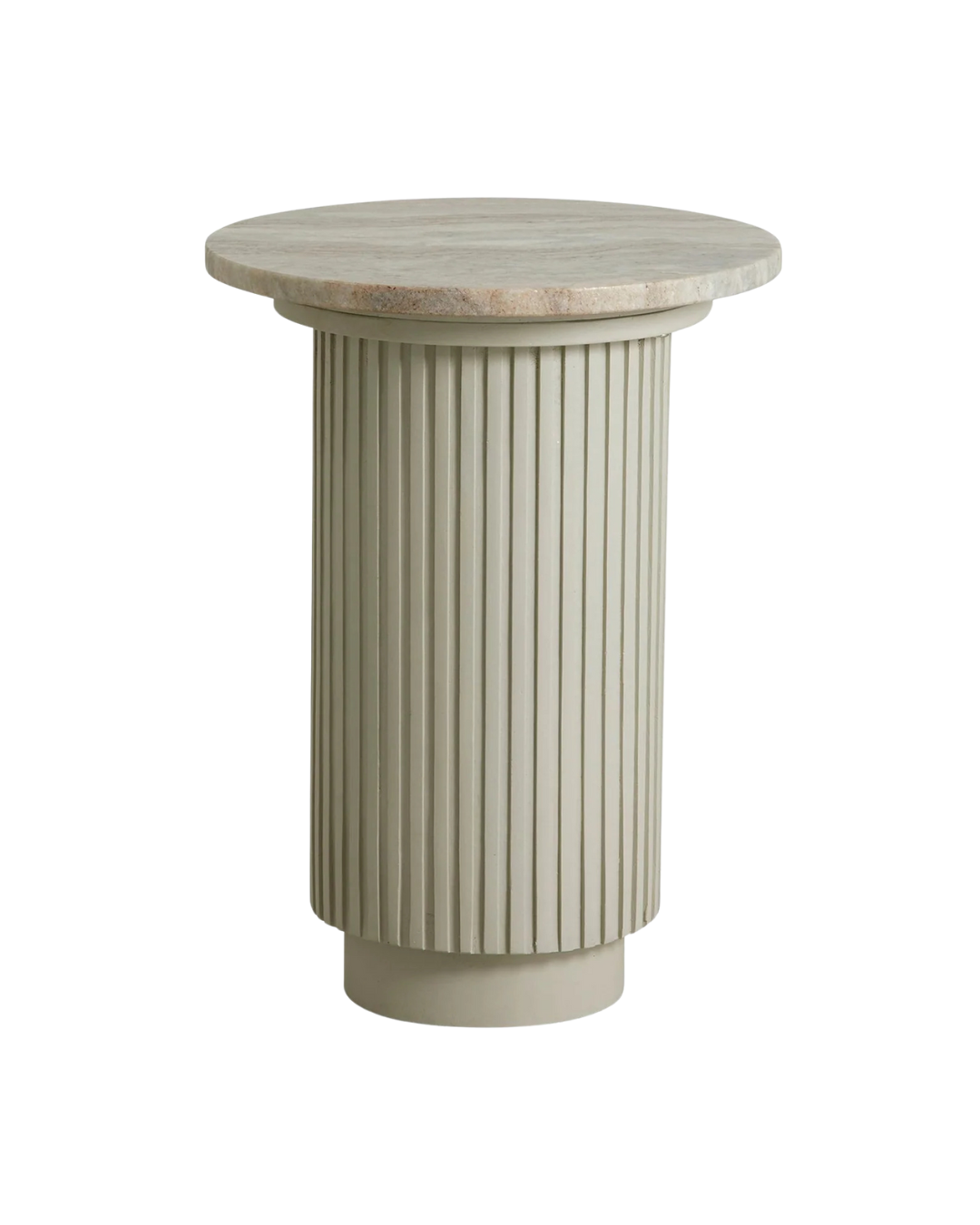 Nordal A/S ERIE round side table - ivory marble top