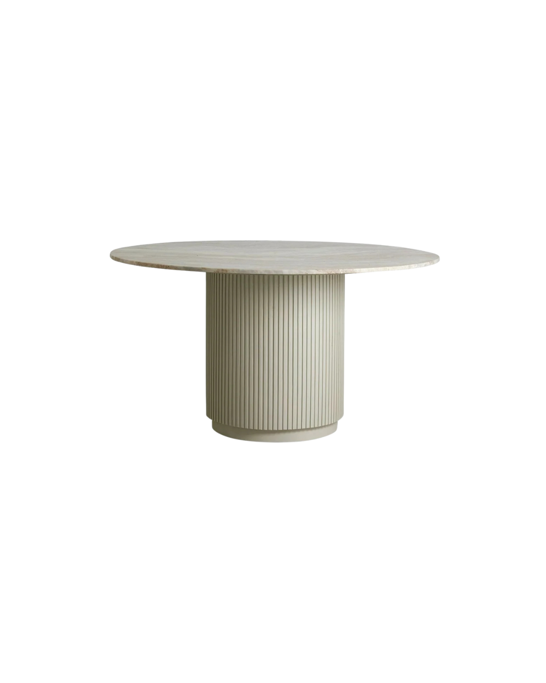 Nordal A/S ERIE round dining table - Ivory nature marble tabletop